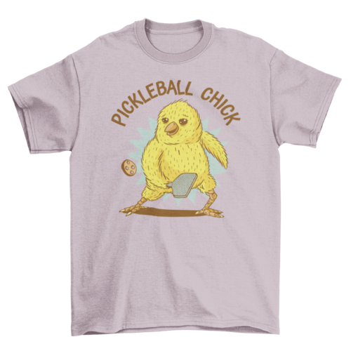 Chick playing pickleball sport